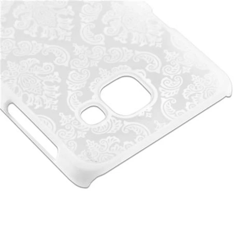 Cadorabo Hülle kompatibel mit Samsung Galaxy A3 2016 Hard Case Schutzhülle in Blumen Paisley Henna Design gegen Kratzer und Stöße