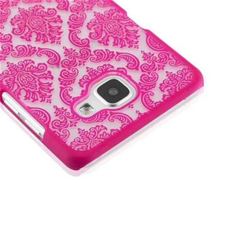Cadorabo Hülle kompatibel mit Samsung Galaxy A5 2016 Hard Case Schutzhülle in Blumen Paisley Henna Design gegen Kratzer und Stöße