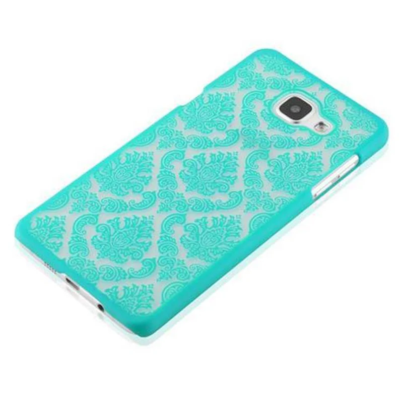 Cadorabo Hülle kompatibel mit Samsung Galaxy A5 2016 Hard Case Schutzhülle in Blumen Paisley Henna Design gegen Kratzer und Stöße