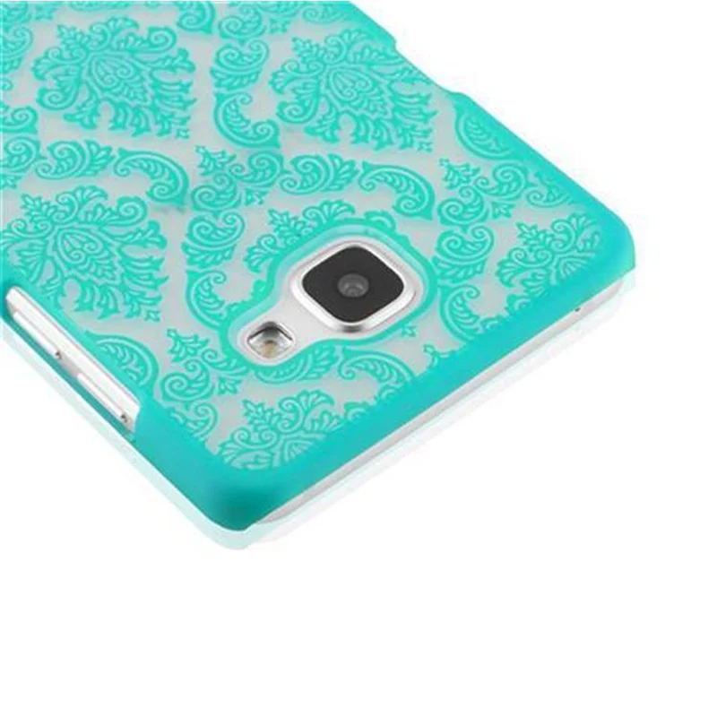 Cadorabo Hülle kompatibel mit Samsung Galaxy A5 2016 Hard Case Schutzhülle in Blumen Paisley Henna Design gegen Kratzer und Stöße