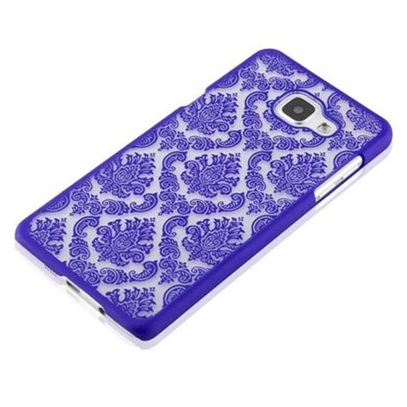 Cadorabo Hülle kompatibel mit Samsung Galaxy A5 2016 Hard Case Schutzhülle in Blumen Paisley Henna Design gegen Kratzer und Stöße