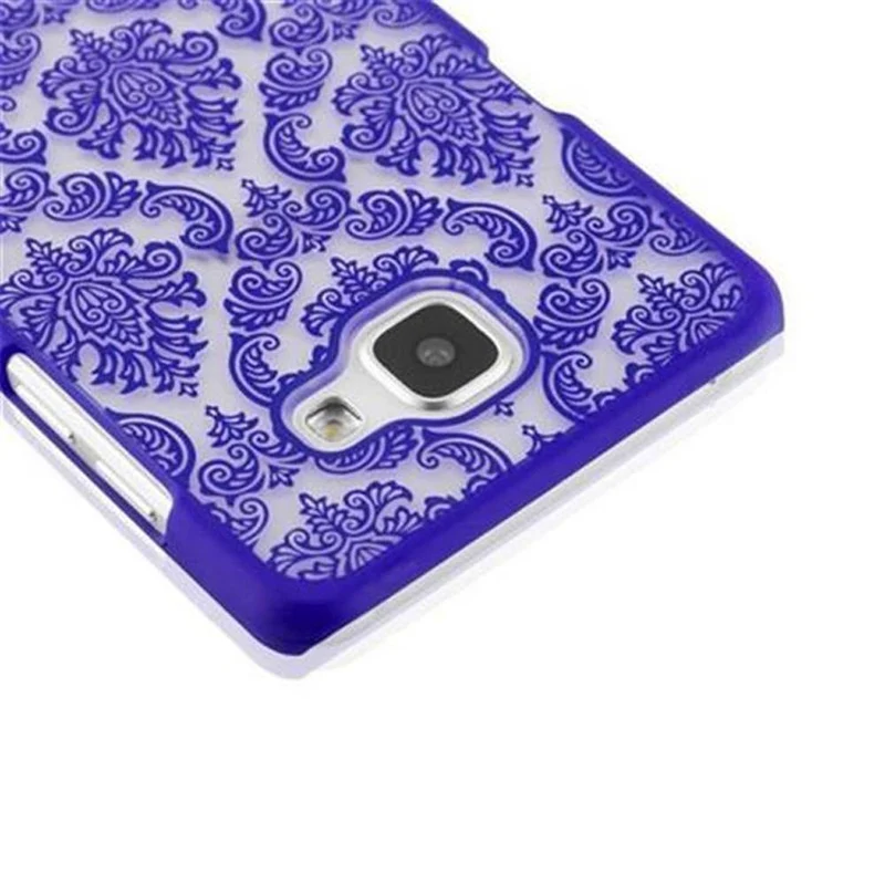 Cadorabo Hülle kompatibel mit Samsung Galaxy A5 2016 Hard Case Schutzhülle in Blumen Paisley Henna Design gegen Kratzer und Stöße