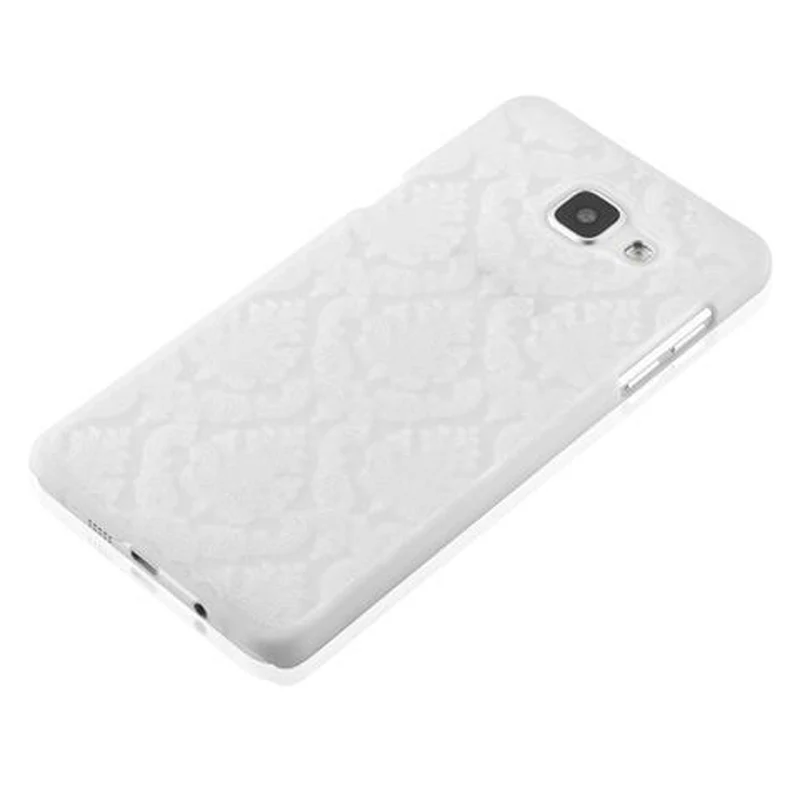 Cadorabo Hülle kompatibel mit Samsung Galaxy A5 2016 Hard Case Schutzhülle in Blumen Paisley Henna Design gegen Kratzer und Stöße