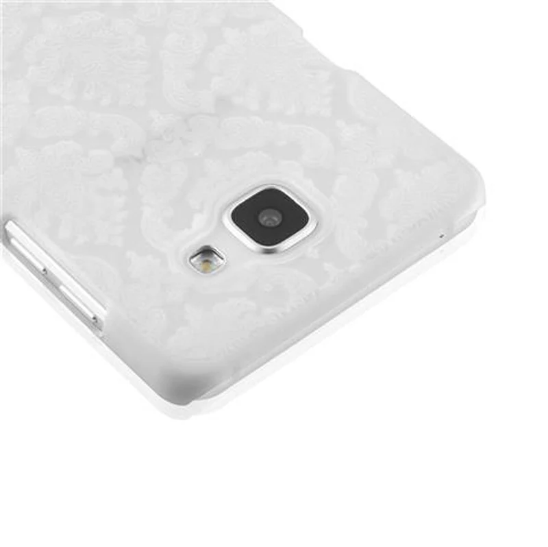 Cadorabo Hülle kompatibel mit Samsung Galaxy A5 2016 Hard Case Schutzhülle in Blumen Paisley Henna Design gegen Kratzer und Stöße