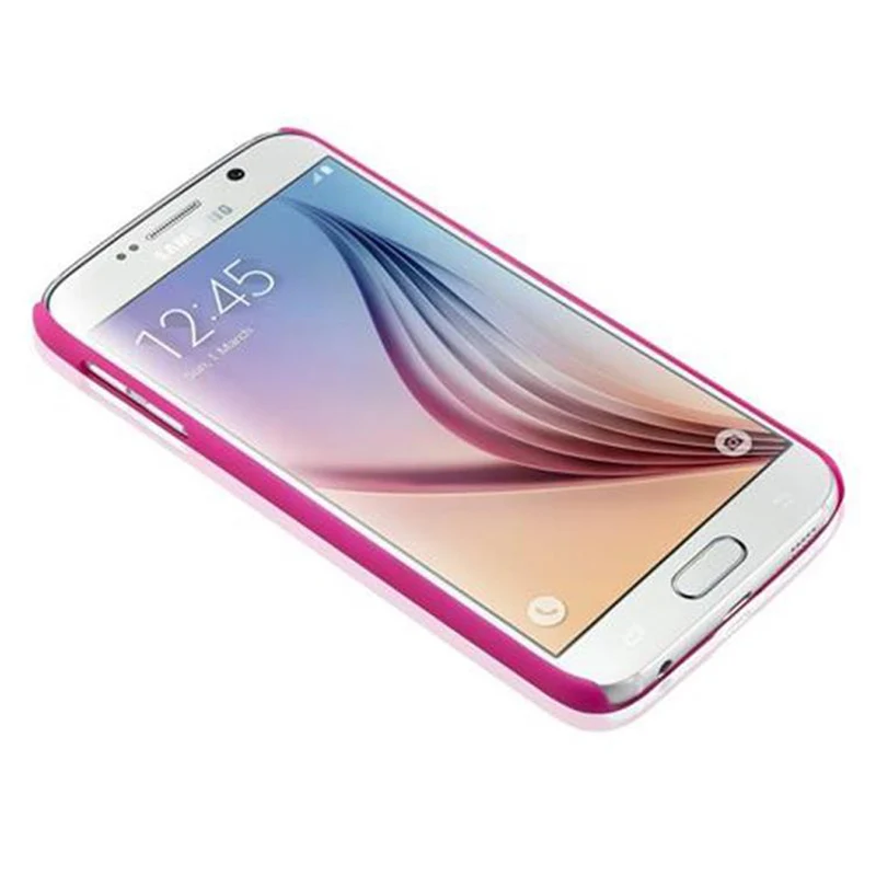 Cadorabo Hülle kompatibel mit Samsung Galaxy S6 Hard Case Schutzhülle in Blumen Paisley Henna Design gegen Kratzer und Stöße