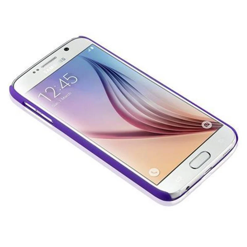 Cadorabo Hülle kompatibel mit Samsung Galaxy S6 Hard Case Schutzhülle in Blumen Paisley Henna Design gegen Kratzer und Stöße