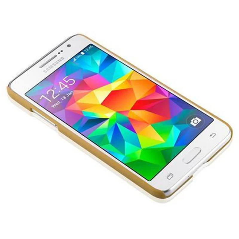 Cadorabo Hülle kompatibel mit Samsung Galaxy GRAND PRIME Hard Case Schutzhülle in Blumen Paisley Henna Design gegen Kratzer und Stöße
