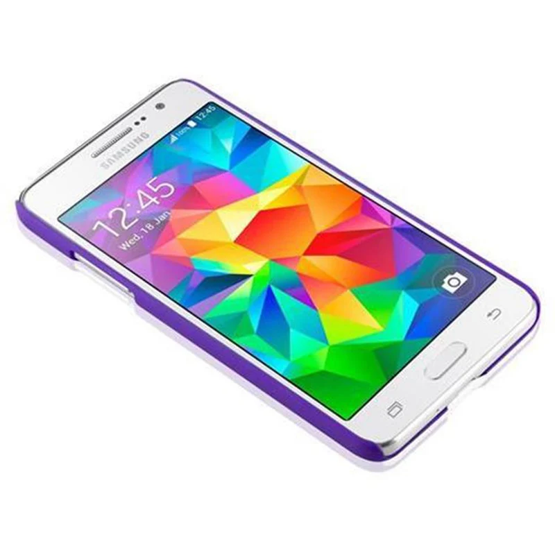 Cadorabo Hülle kompatibel mit Samsung Galaxy GRAND PRIME Hard Case Schutzhülle in Blumen Paisley Henna Design gegen Kratzer und Stöße