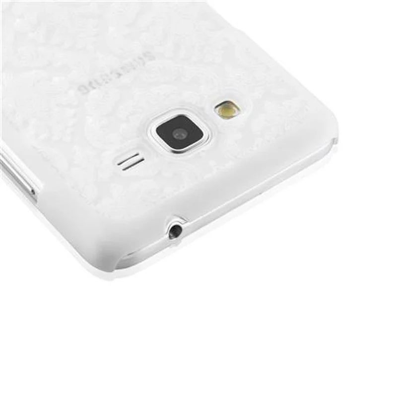 Cadorabo Hülle kompatibel mit Samsung Galaxy GRAND PRIME Hard Case Schutzhülle in Blumen Paisley Henna Design gegen Kratzer und Stöße