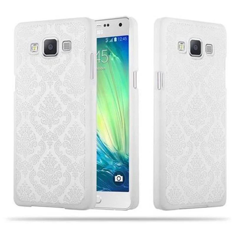 Cadorabo Hülle kompatibel mit Samsung Galaxy A5 2015 Hard Case Schutzhülle in Blumen Paisley Henna Design gegen Kratzer und Stöße