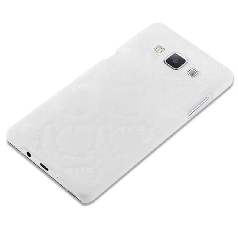 Cadorabo Hülle kompatibel mit Samsung Galaxy A5 2015 Hard Case Schutzhülle in Blumen Paisley Henna Design gegen Kratzer und Stöße