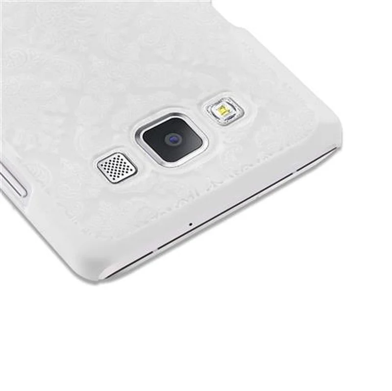 Cadorabo Hülle kompatibel mit Samsung Galaxy A5 2015 Hard Case Schutzhülle in Blumen Paisley Henna Design gegen Kratzer und Stöße