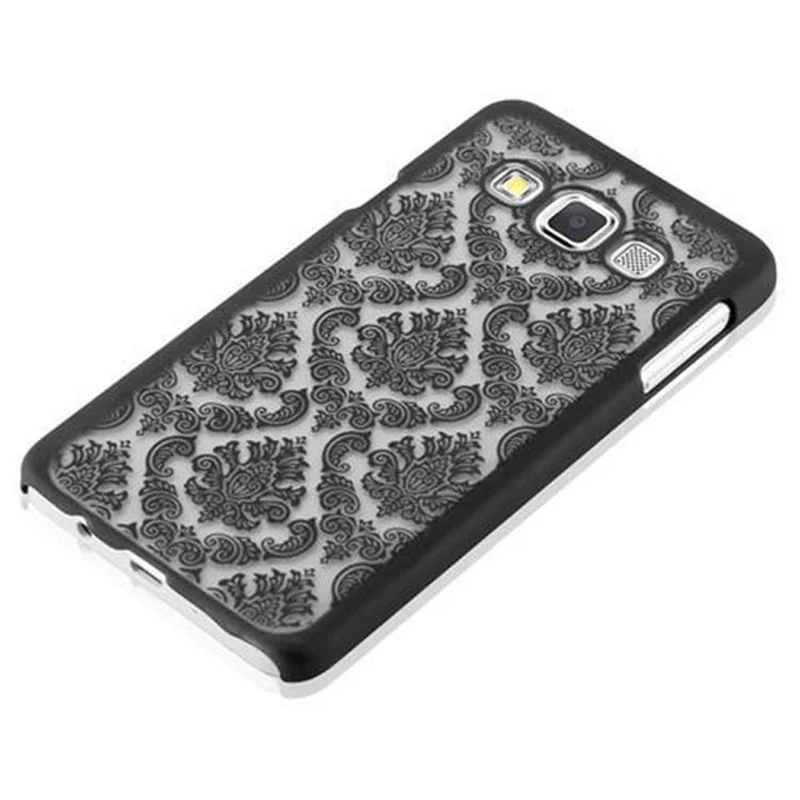 Cadorabo Hülle kompatibel mit Samsung Galaxy A3 2015 Hard Case Schutzhülle in Blumen Paisley Henna Design gegen Kratzer und Stöße