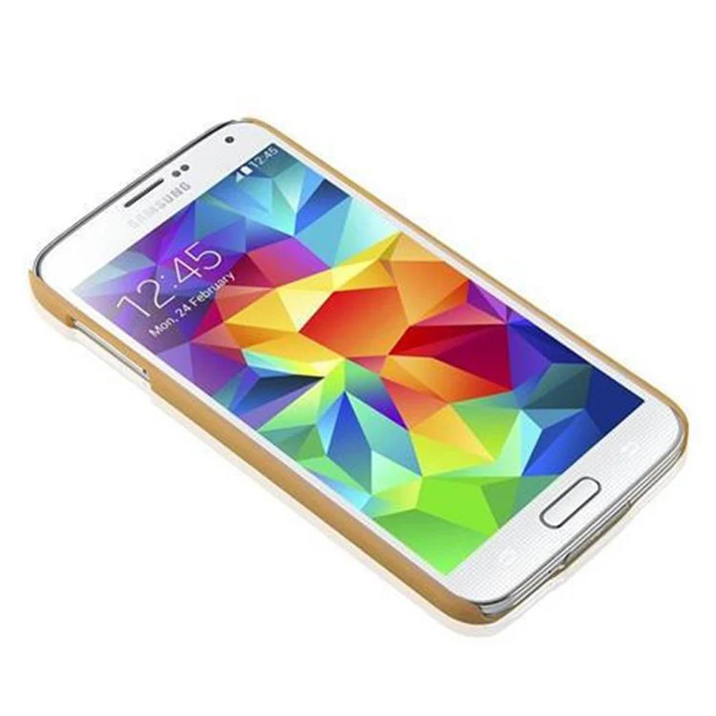 Cadorabo Hülle kompatibel mit Samsung Galaxy S5 / S5 NEO Hard Case Schutzhülle in Blumen Paisley Henna Design gegen Kratzer und Stöße