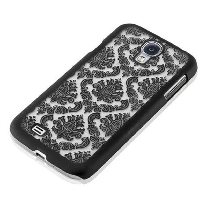 Cadorabo Hülle kompatibel mit Samsung Galaxy S4 Hard Case Schutzhülle in Blumen Paisley Henna Design gegen Kratzer und Stöße