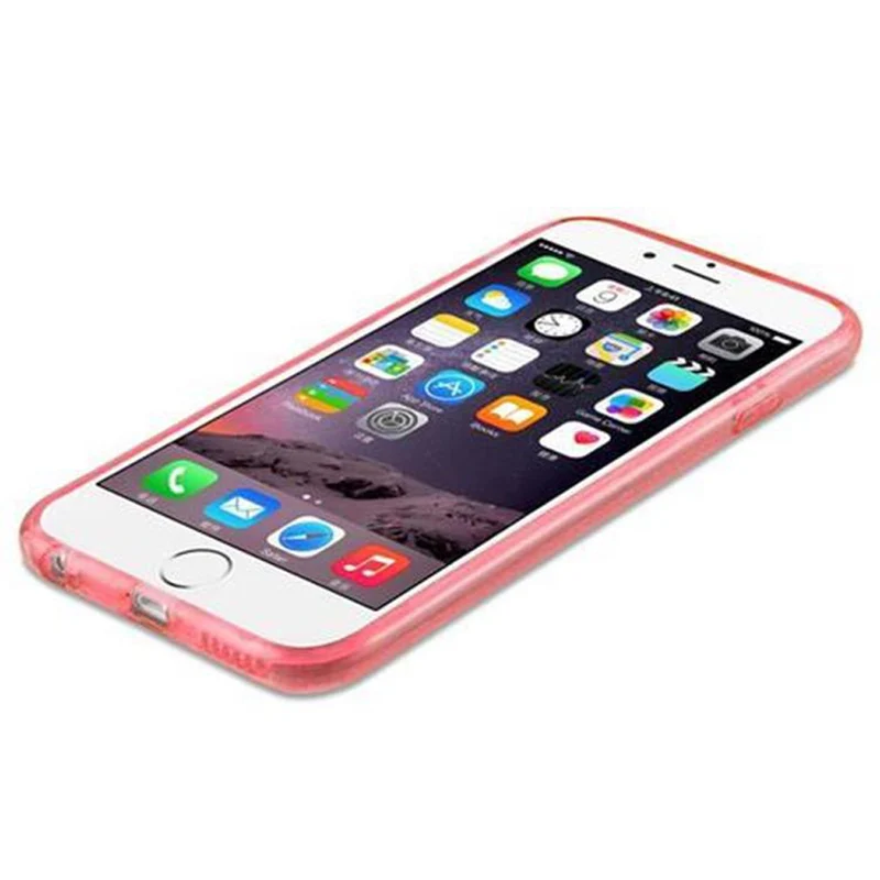 Cadorabo Hülle kompatibel mit Apple iPhone 6 / 6S TPU Silikon und Hard Case Schutzhülle im Glitzer Design