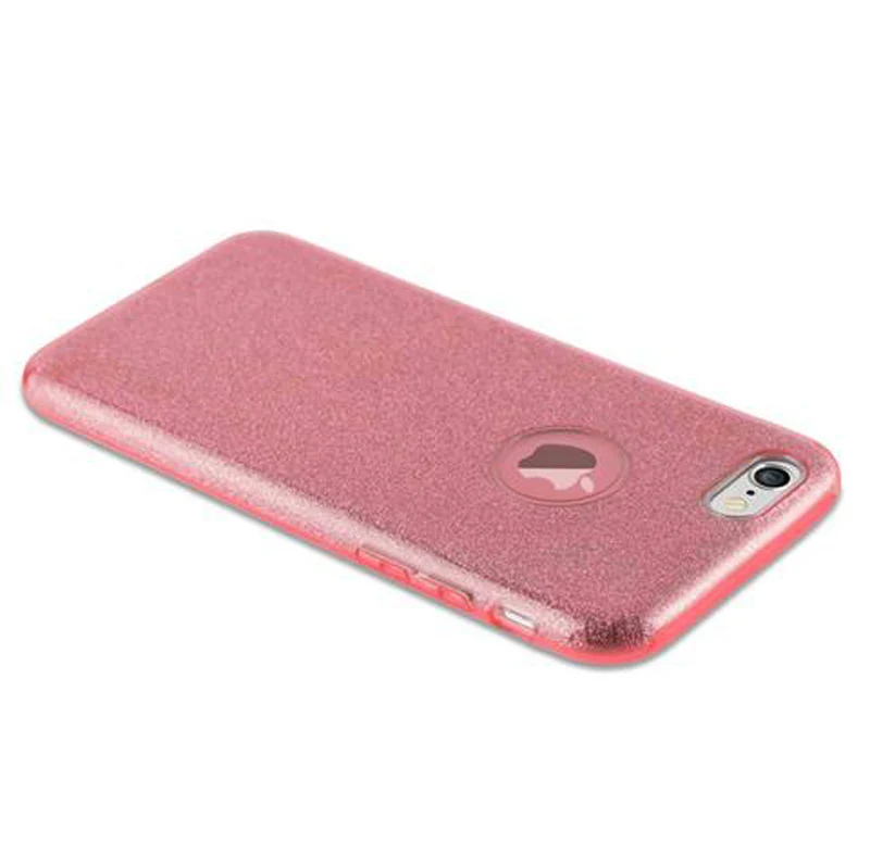 Cadorabo Hülle kompatibel mit Apple iPhone 6 / 6S TPU Silikon und Hard Case Schutzhülle im Glitzer Design