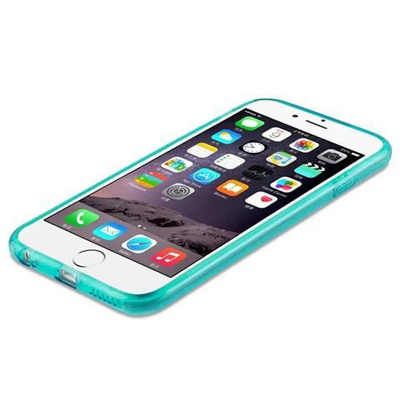 Cadorabo Hülle kompatibel mit Apple iPhone 6 / 6S TPU Silikon und Hard Case Schutzhülle im Glitzer Design