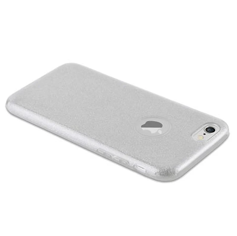 Cadorabo Hülle kompatibel mit Apple iPhone 6 / 6S TPU Silikon und Hard Case Schutzhülle im Glitzer Design