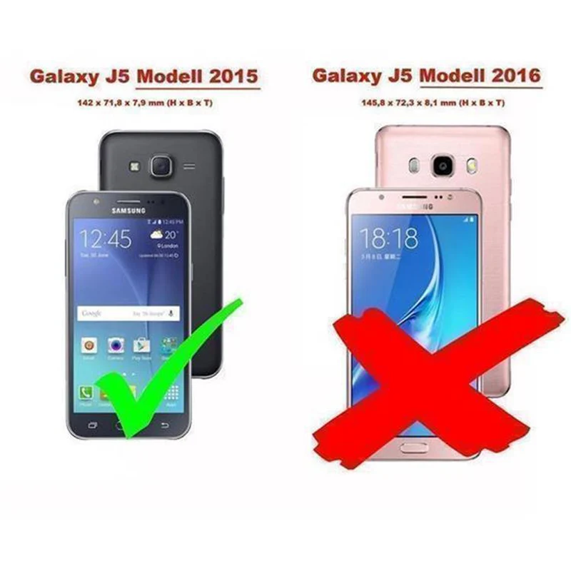 Cadorabo Hülle kompatibel mit Samsung Galaxy J5 2015 TPU Silikon und Hard Case Schutzhülle im Glitzer Design