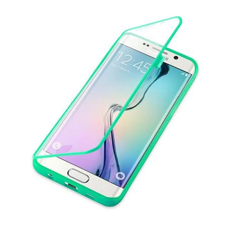Cadorabo Hülle kompatibel mit Samsung Galaxy S6 EDGE PLUS 360° Full Body Schutzhülle - Front- und Rückenschutz, Rundumschutz mit Displayschutz