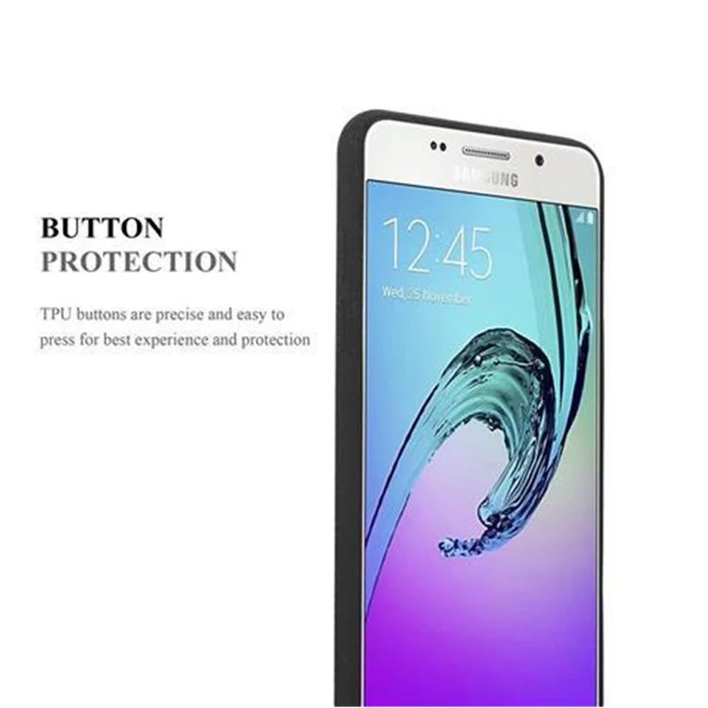 Cadorabo Hülle kompatibel mit Samsung Galaxy A5 2016 Schutzhülle aus flexiblem TPU Silikon