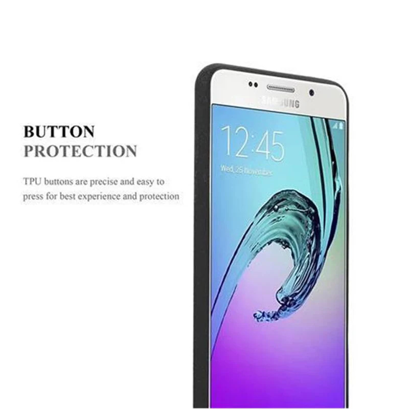 Cadorabo Hülle kompatibel mit Samsung Galaxy A3 2016 Schutzhülle aus flexiblem TPU Silikon