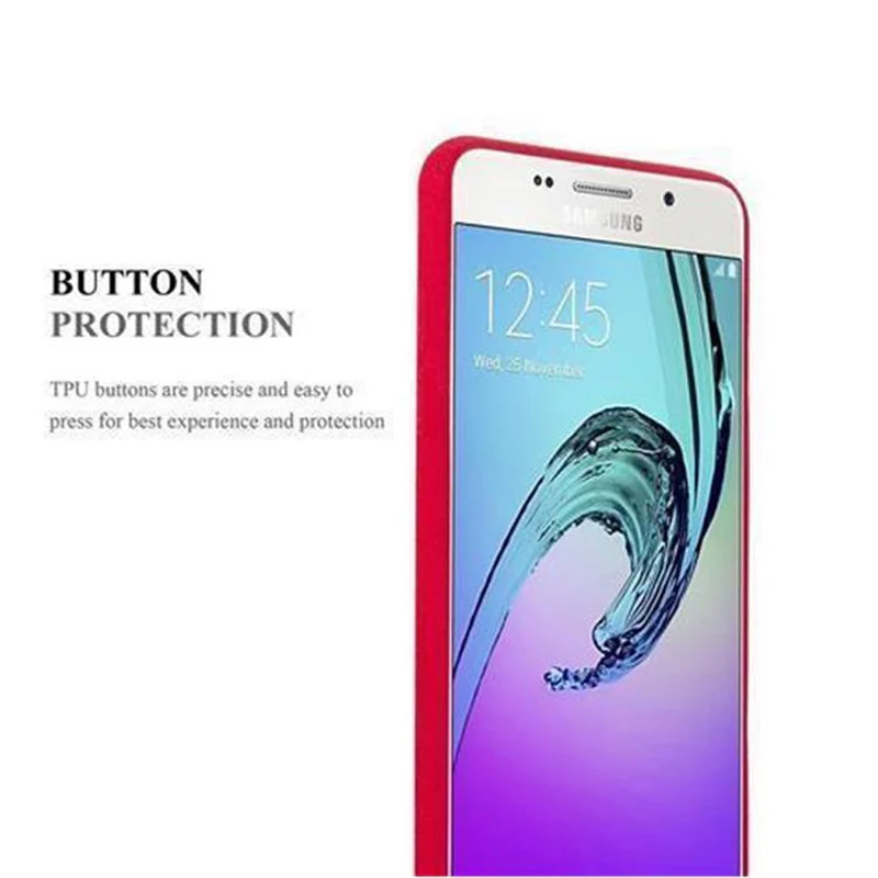 Cadorabo Hülle kompatibel mit Samsung Galaxy A3 2016 Schutzhülle aus flexiblem TPU Silikon