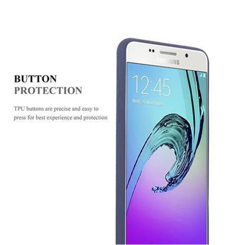 Cadorabo Hülle kompatibel mit Samsung Galaxy A3 2016 Schutzhülle aus flexiblem TPU Silikon