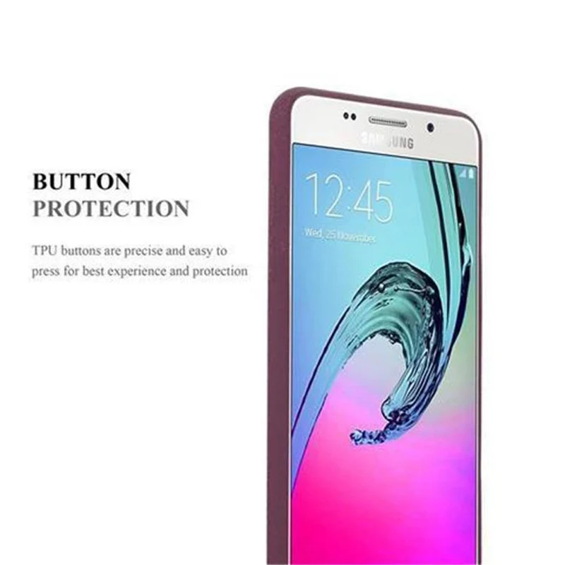 Cadorabo Hülle kompatibel mit Samsung Galaxy A3 2016 Schutzhülle aus flexiblem TPU Silikon