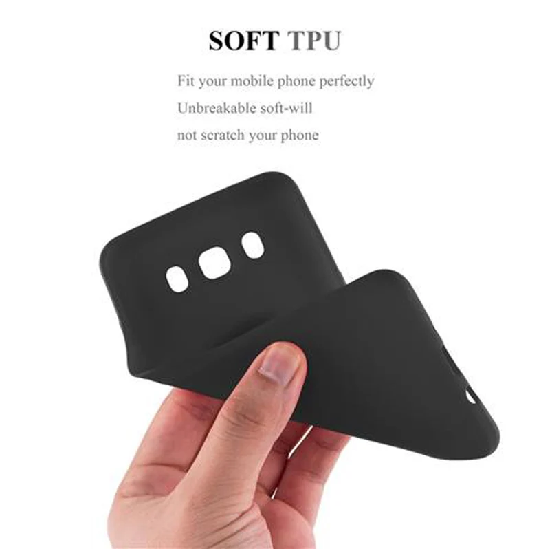 Cadorabo Hülle kompatibel mit Samsung Galaxy J7 2016 Schutzhülle aus flexiblem TPU Silikon