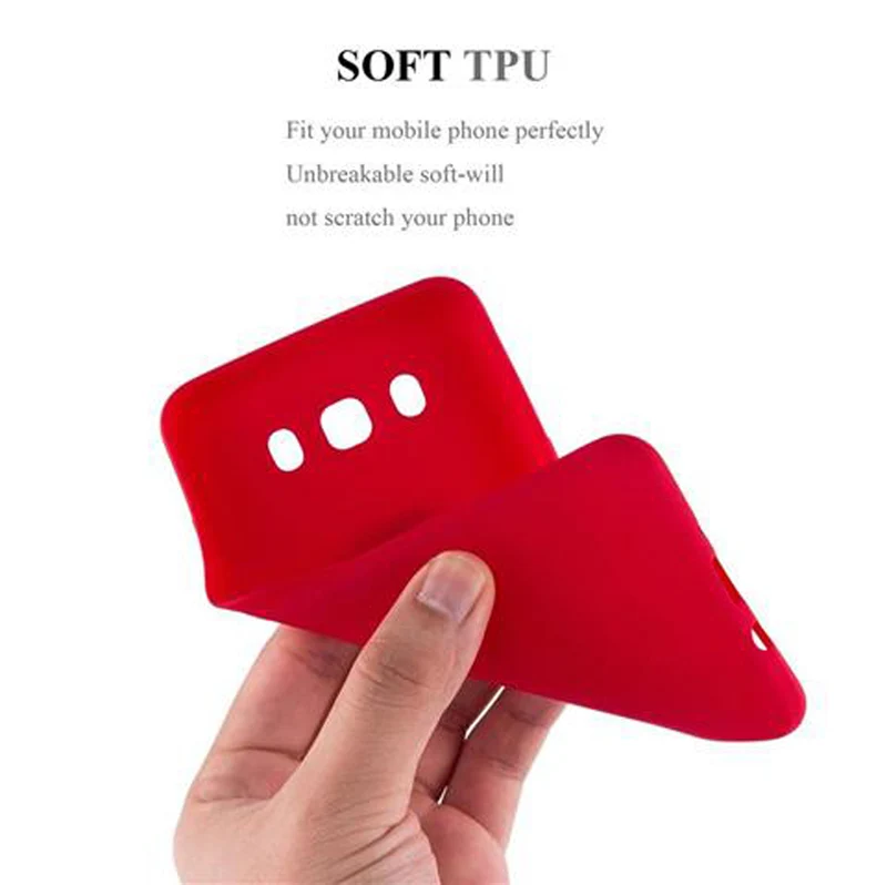 Cadorabo Hülle kompatibel mit Samsung Galaxy J7 2016 Schutzhülle aus flexiblem TPU Silikon
