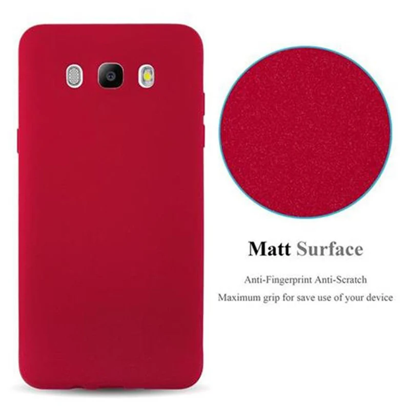 Cadorabo Hülle kompatibel mit Samsung Galaxy J7 2016 Schutzhülle aus flexiblem TPU Silikon