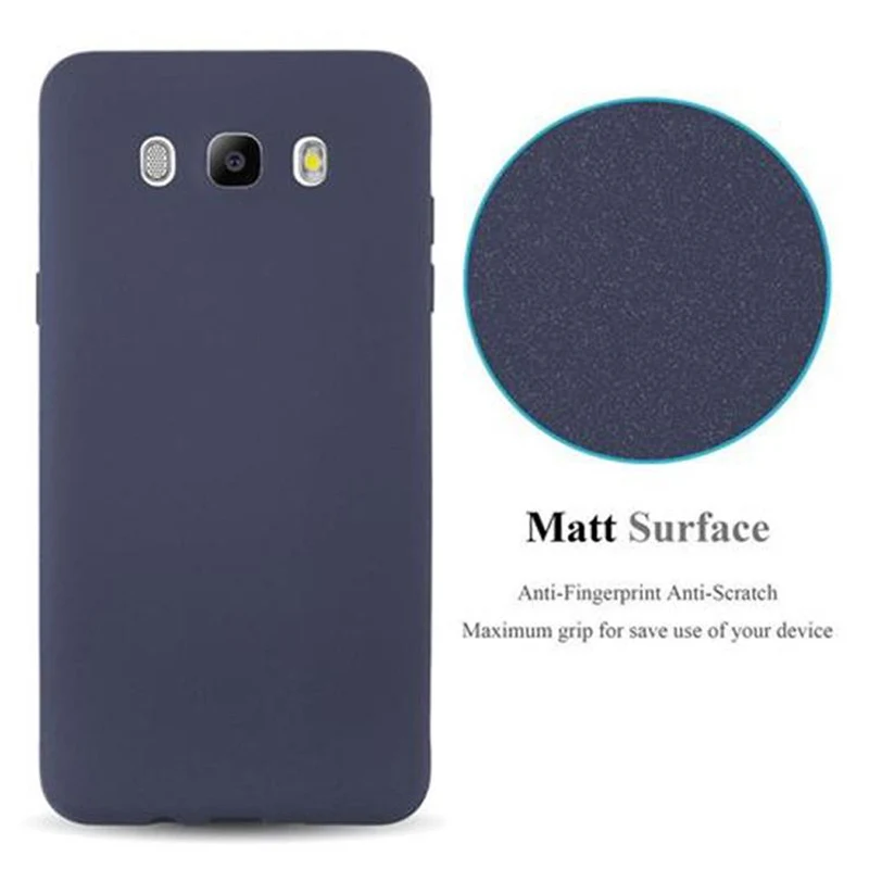 Cadorabo Hülle kompatibel mit Samsung Galaxy J7 2016 Schutzhülle aus flexiblem TPU Silikon
