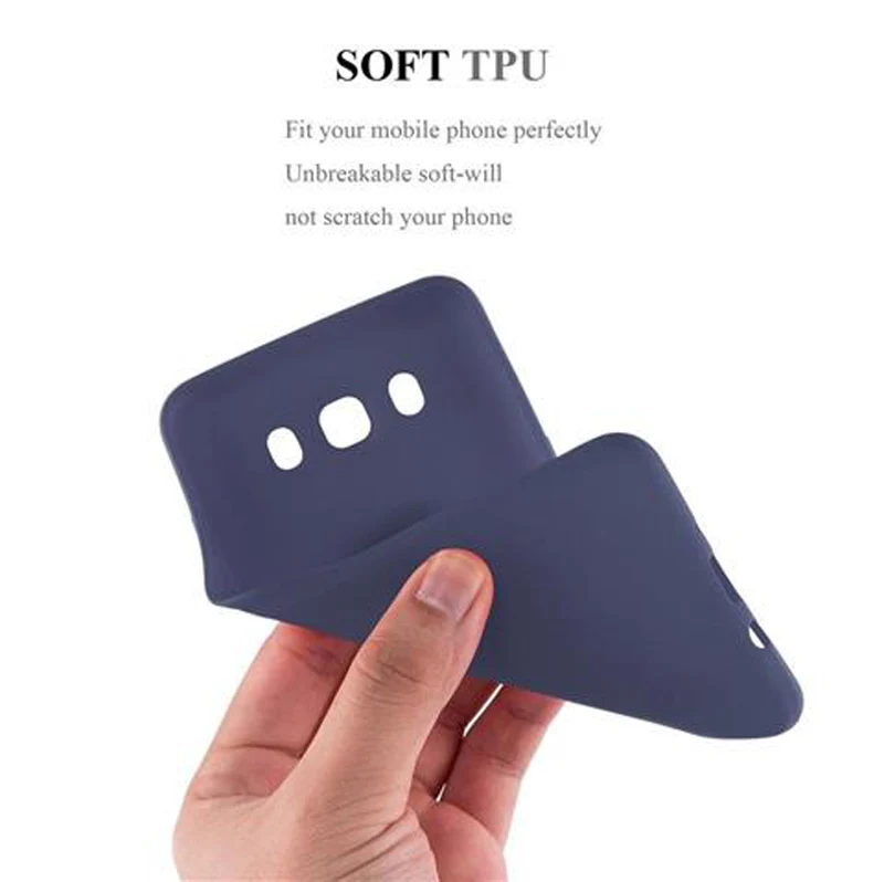 Cadorabo Hülle kompatibel mit Samsung Galaxy J7 2016 Schutzhülle aus flexiblem TPU Silikon