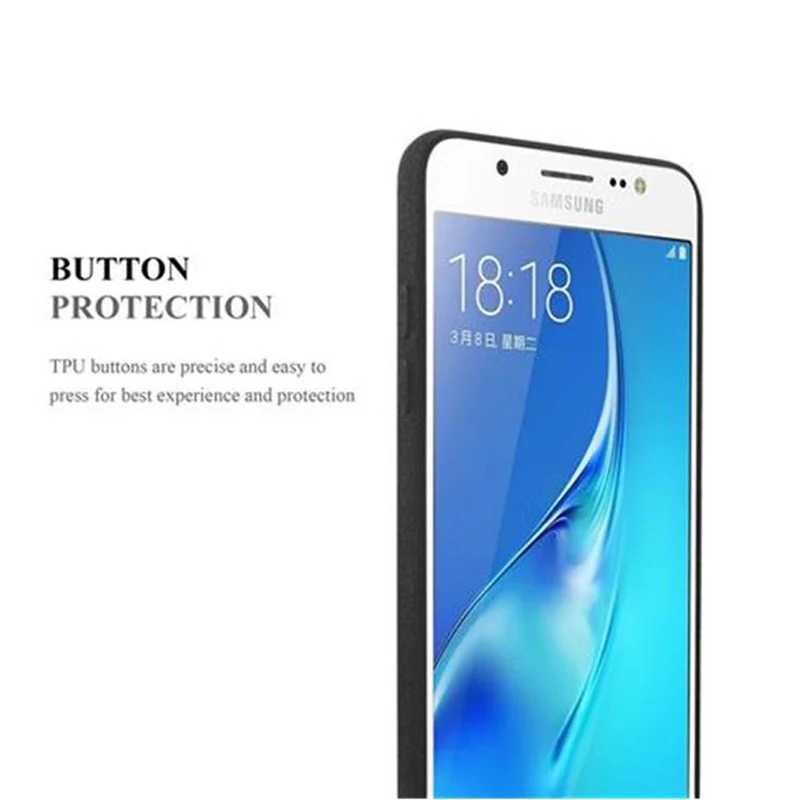 Cadorabo Hülle kompatibel mit Samsung Galaxy J5 2016 Schutzhülle aus flexiblem TPU Silikon