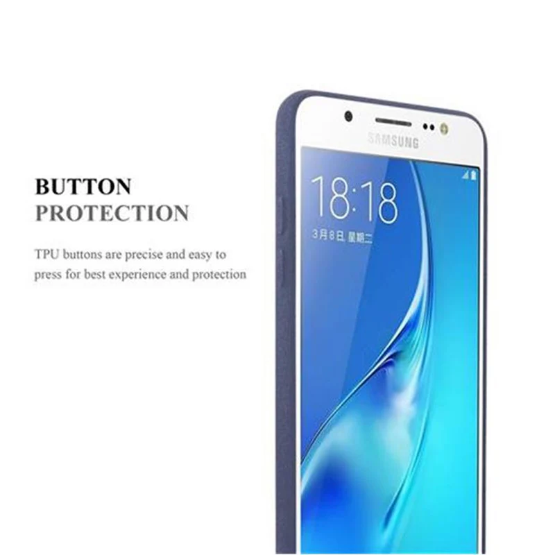 Cadorabo Hülle kompatibel mit Samsung Galaxy J5 2016 Schutzhülle aus flexiblem TPU Silikon