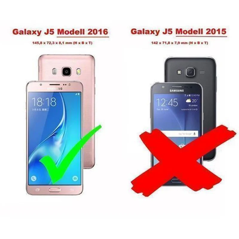 Cadorabo Hülle kompatibel mit Samsung Galaxy J5 2016 Schutzhülle aus flexiblem TPU Silikon