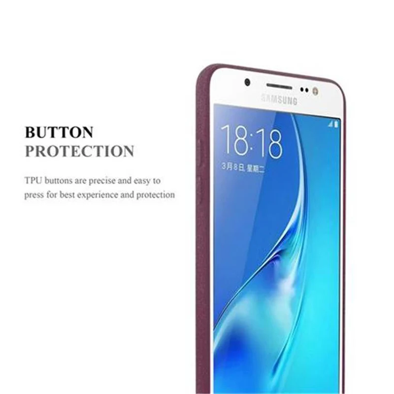 Cadorabo Hülle kompatibel mit Samsung Galaxy J5 2016 Schutzhülle aus flexiblem TPU Silikon