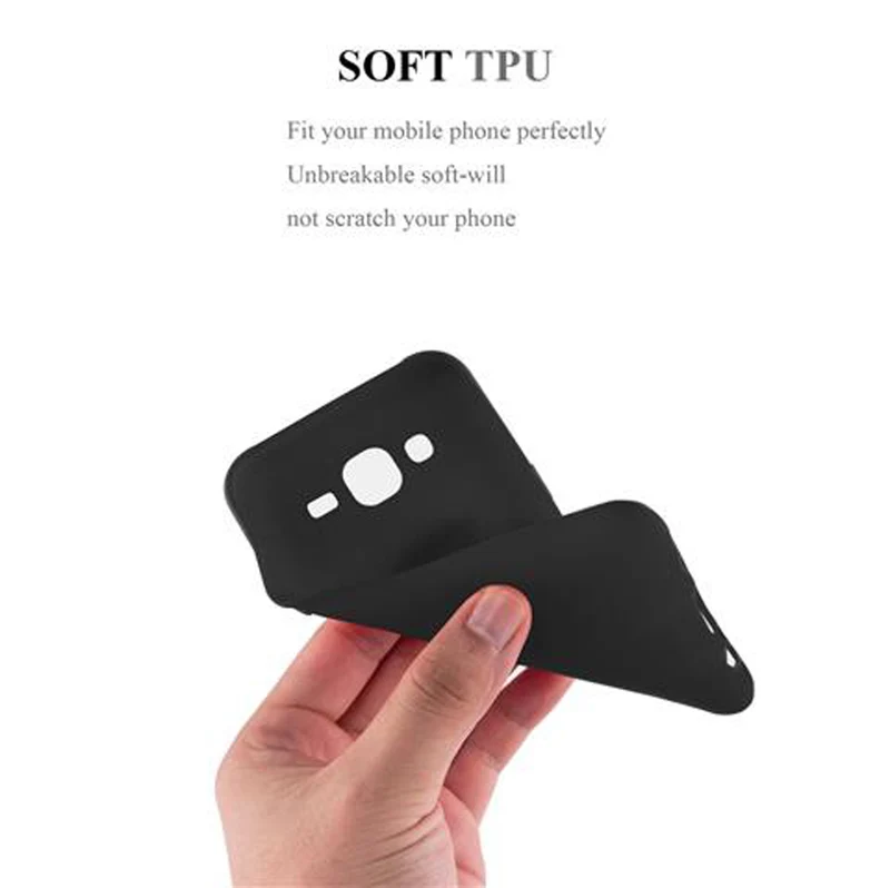 Cadorabo Hülle kompatibel mit Samsung Galaxy J5 2015 Schutzhülle aus flexiblem TPU Silikon