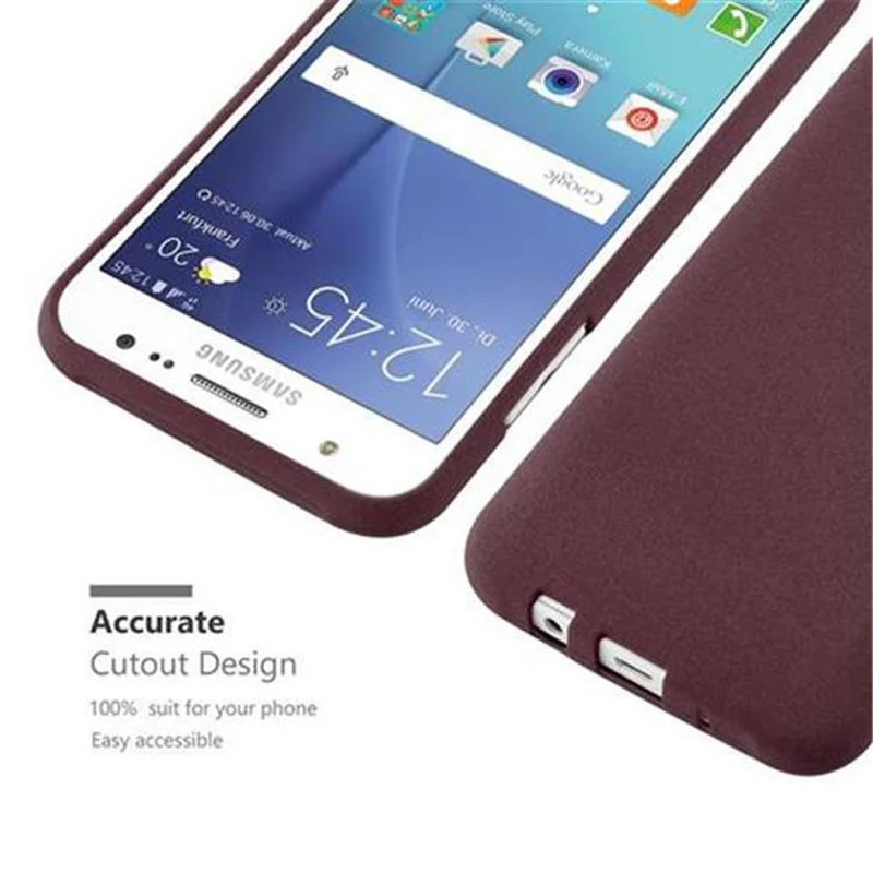 Cadorabo Hülle kompatibel mit Samsung Galaxy J5 2015 Schutzhülle aus flexiblem TPU Silikon