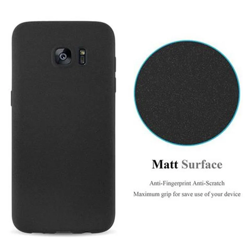 Cadorabo Hülle kompatibel mit Samsung Galaxy S7 EDGE Schutzhülle aus flexiblem TPU Silikon