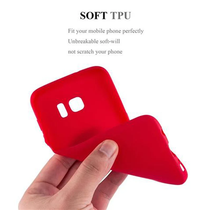 Cadorabo Hülle kompatibel mit Samsung Galaxy S7 EDGE Schutzhülle aus flexiblem TPU Silikon
