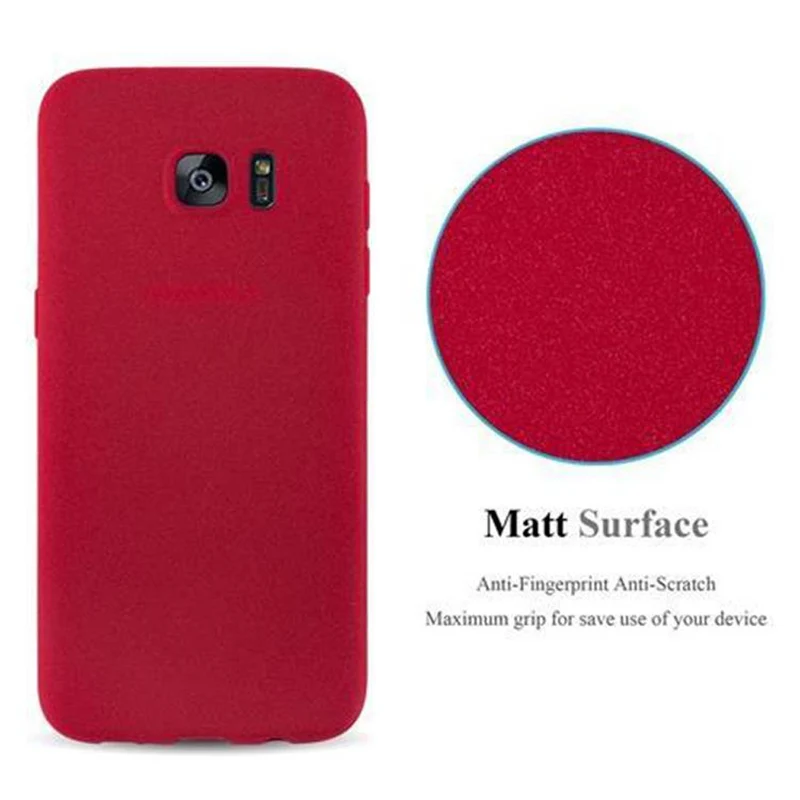 Cadorabo Hülle kompatibel mit Samsung Galaxy S7 EDGE Schutzhülle aus flexiblem TPU Silikon