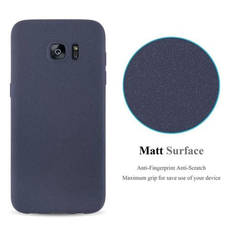 Cadorabo Hülle kompatibel mit Samsung Galaxy S7 EDGE Schutzhülle aus flexiblem TPU Silikon
