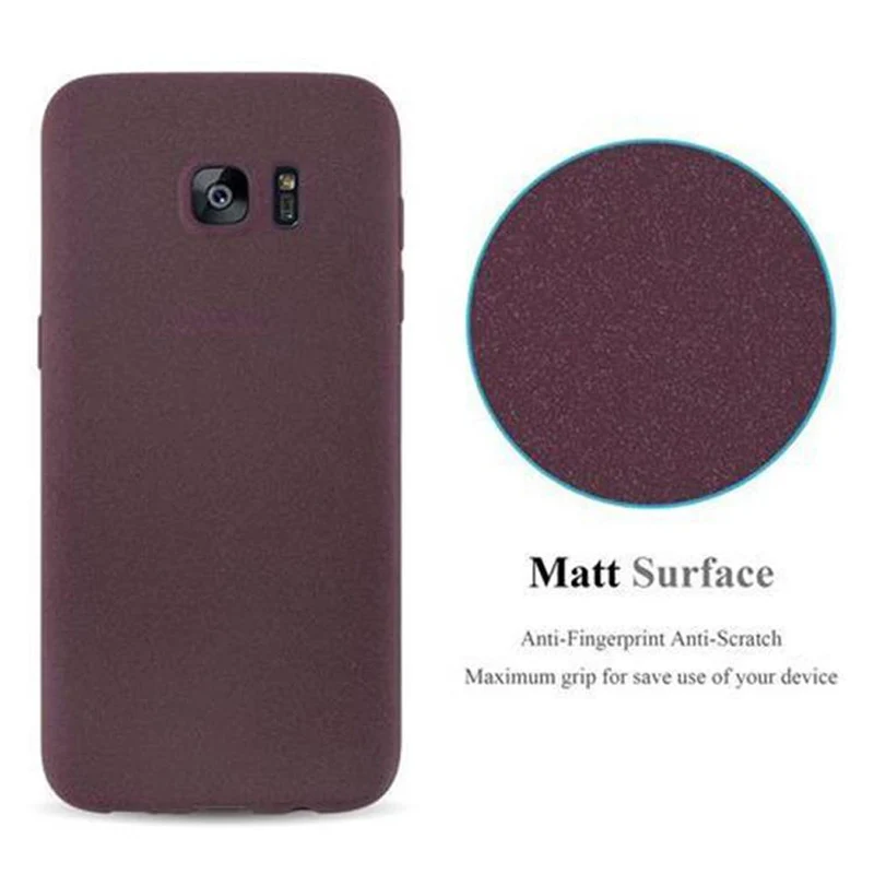 Cadorabo Hülle kompatibel mit Samsung Galaxy S7 EDGE Schutzhülle aus flexiblem TPU Silikon