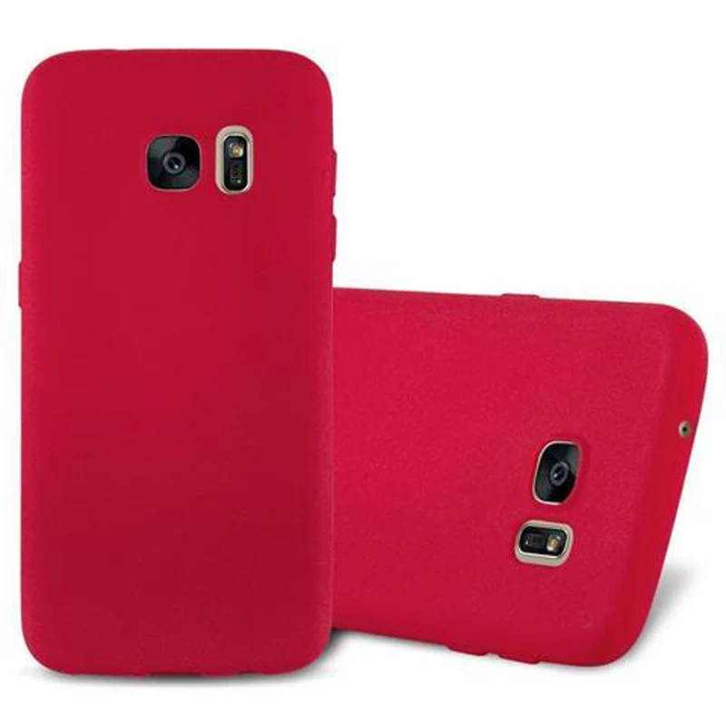 Cadorabo Hülle kompatibel mit Samsung Galaxy S7 Schutzhülle aus flexiblem TPU Silikon
