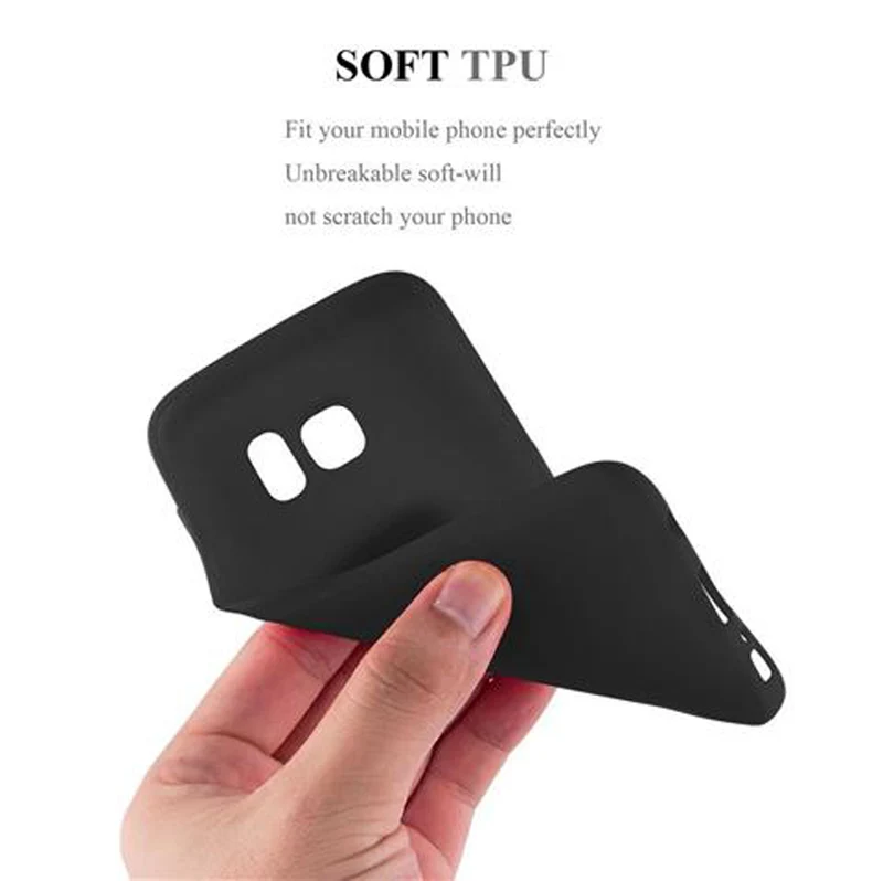 Cadorabo Hülle kompatibel mit Samsung Galaxy S7 Schutzhülle aus flexiblem TPU Silikon