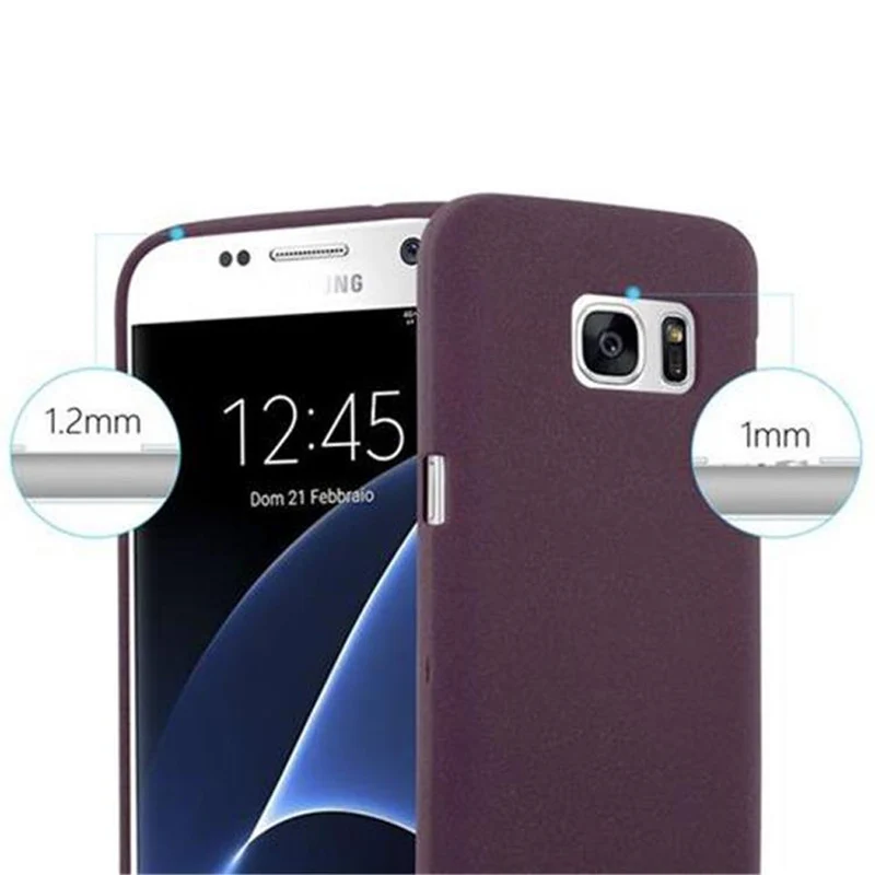 Cadorabo Hülle kompatibel mit Samsung Galaxy S7 Schutzhülle aus flexiblem TPU Silikon