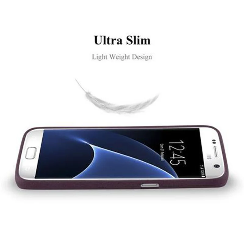 Cadorabo Hülle kompatibel mit Samsung Galaxy S7 Schutzhülle aus flexiblem TPU Silikon